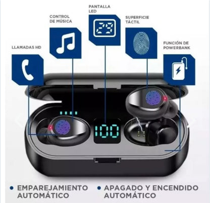 COMBO AUDIFONOS F9 2x1 ¡ OFERTA IMPERDIBLE 50% DESCUENTO SOLO POR HOY!